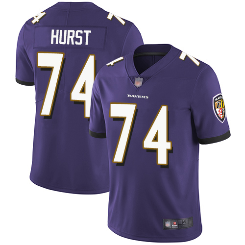 Baltimore Ravens Limited Purple Men James Hurst Home Jersey NFL Football #74 Vapor Untouchable->baltimore ravens->NFL Jersey